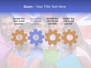 Females Learning Latinamerican PowerPoint Template