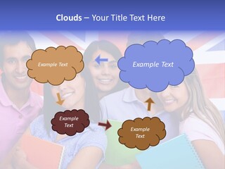 Females Learning Latinamerican PowerPoint Template
