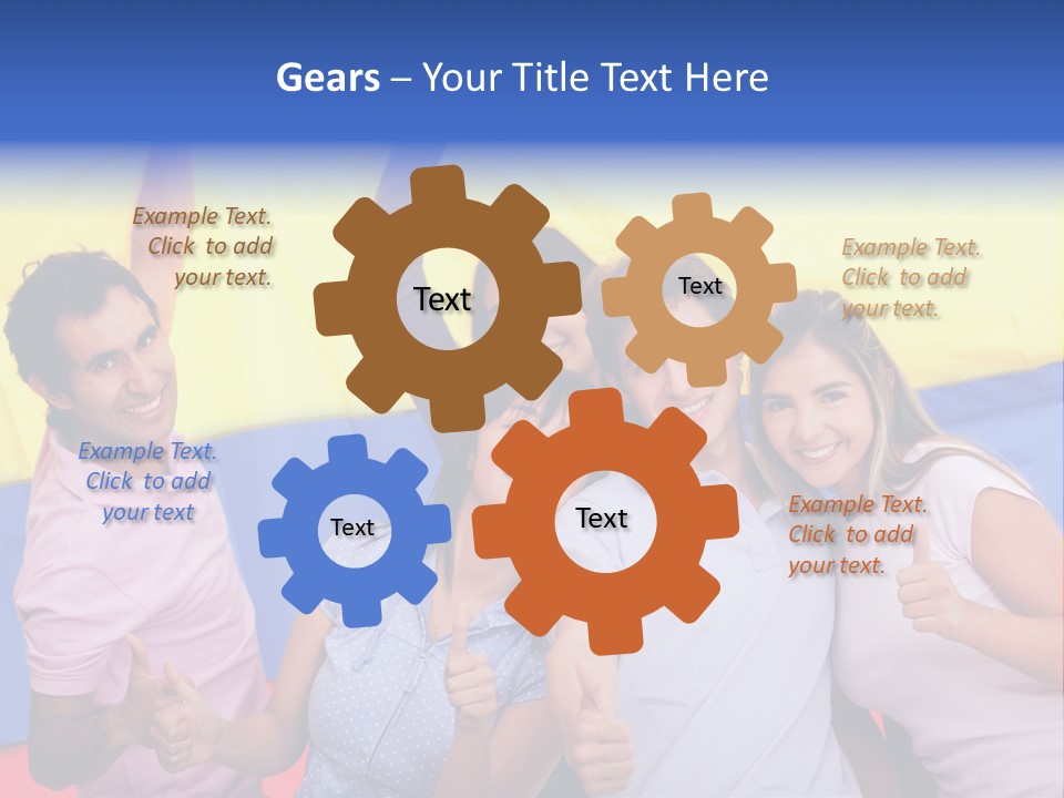 Friends Venezuelan Liking PowerPoint Template