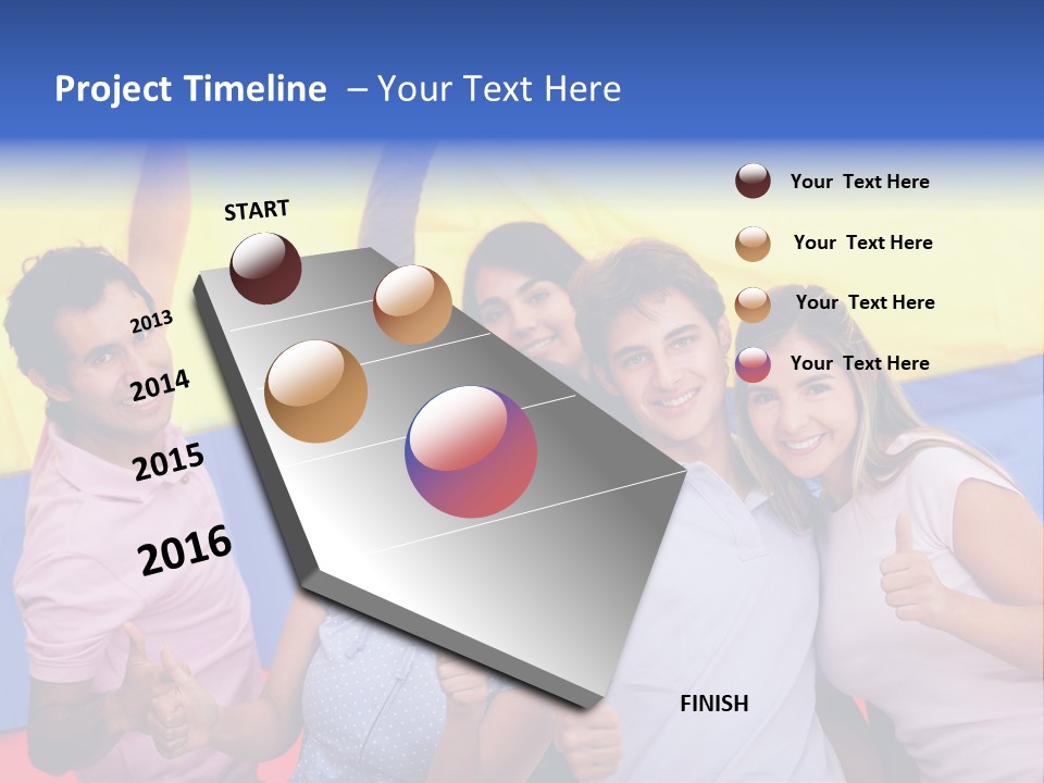 Friends Venezuelan Liking PowerPoint Template