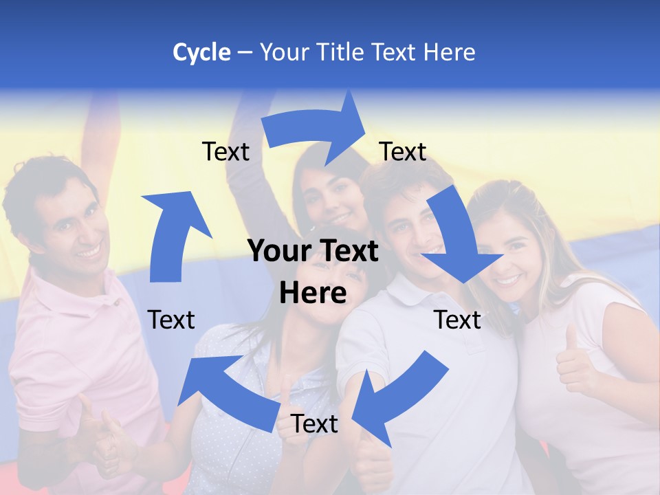 Friends Venezuelan Liking PowerPoint Template