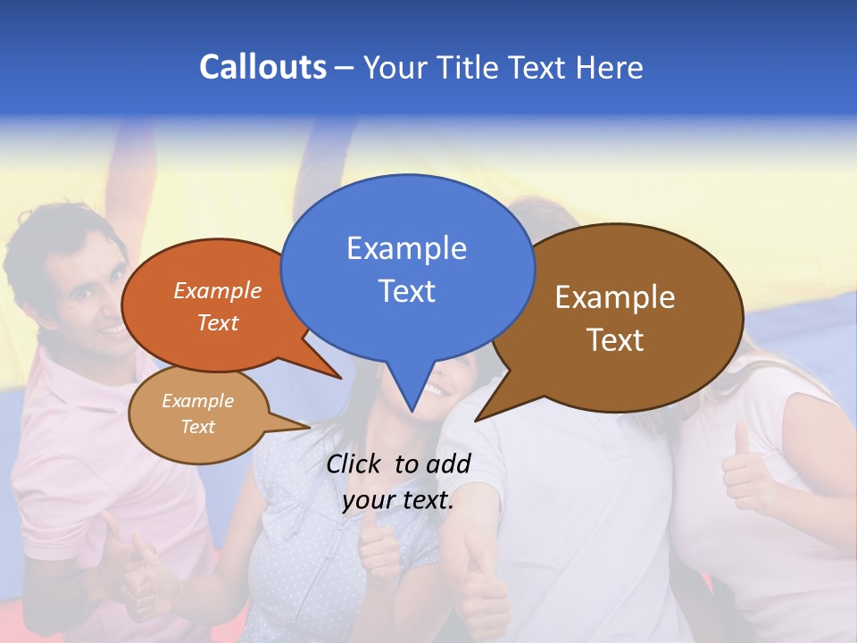 Friends Venezuelan Liking PowerPoint Template