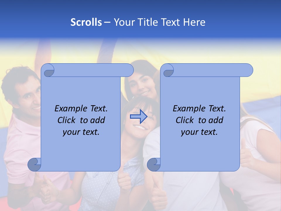 Friends Venezuelan Liking PowerPoint Template
