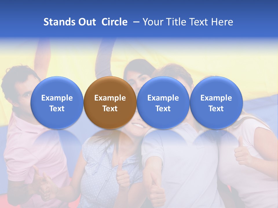 Friends Venezuelan Liking PowerPoint Template