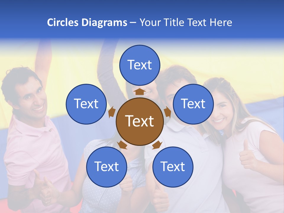 Friends Venezuelan Liking PowerPoint Template