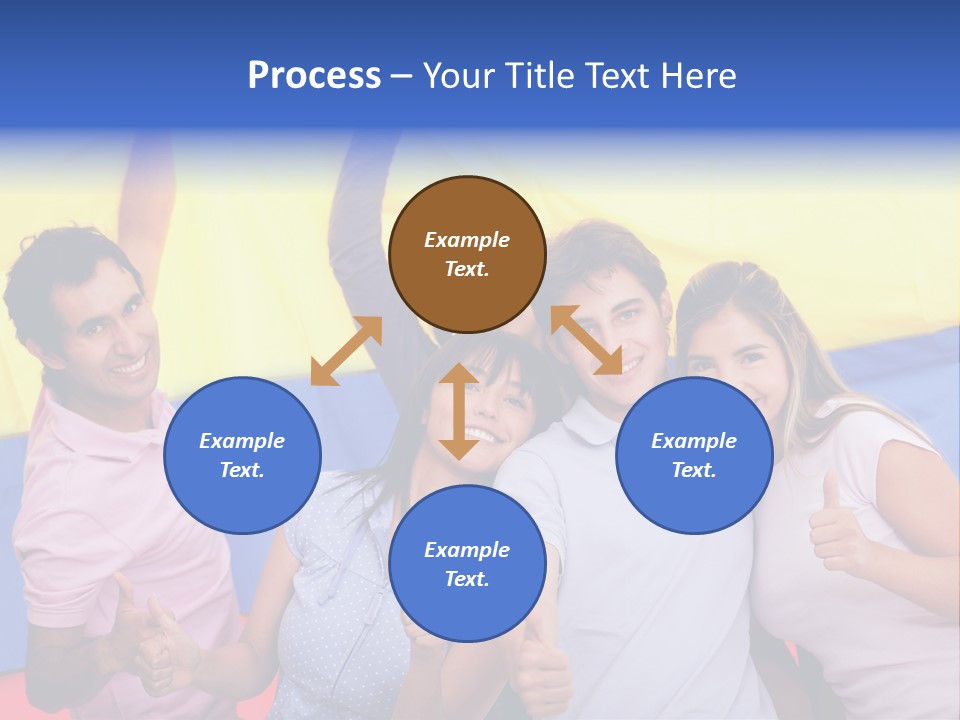 Friends Venezuelan Liking PowerPoint Template