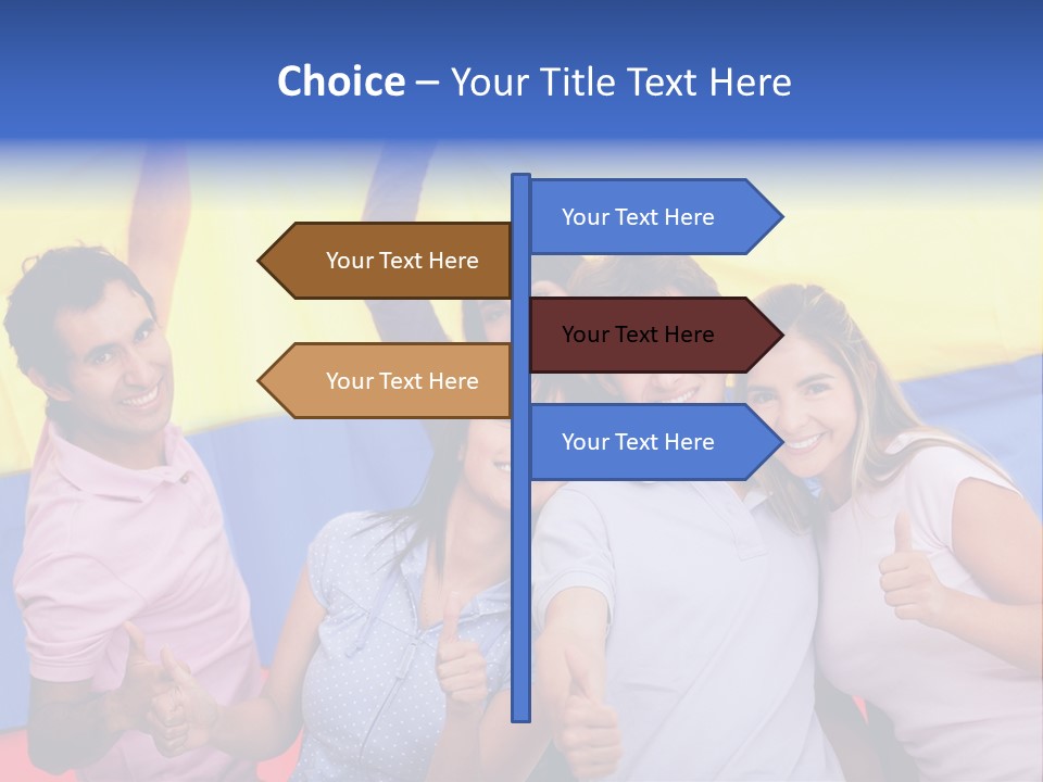 Friends Venezuelan Liking PowerPoint Template