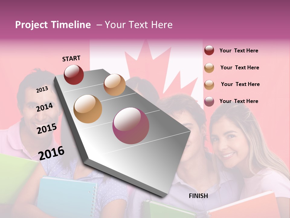 Knowledge Students Travel PowerPoint Template