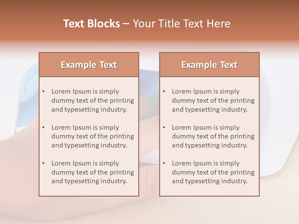 Estetico Prodotti Ovatta PowerPoint Template