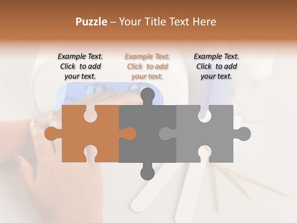 Strumento Centro Manicure PowerPoint Template