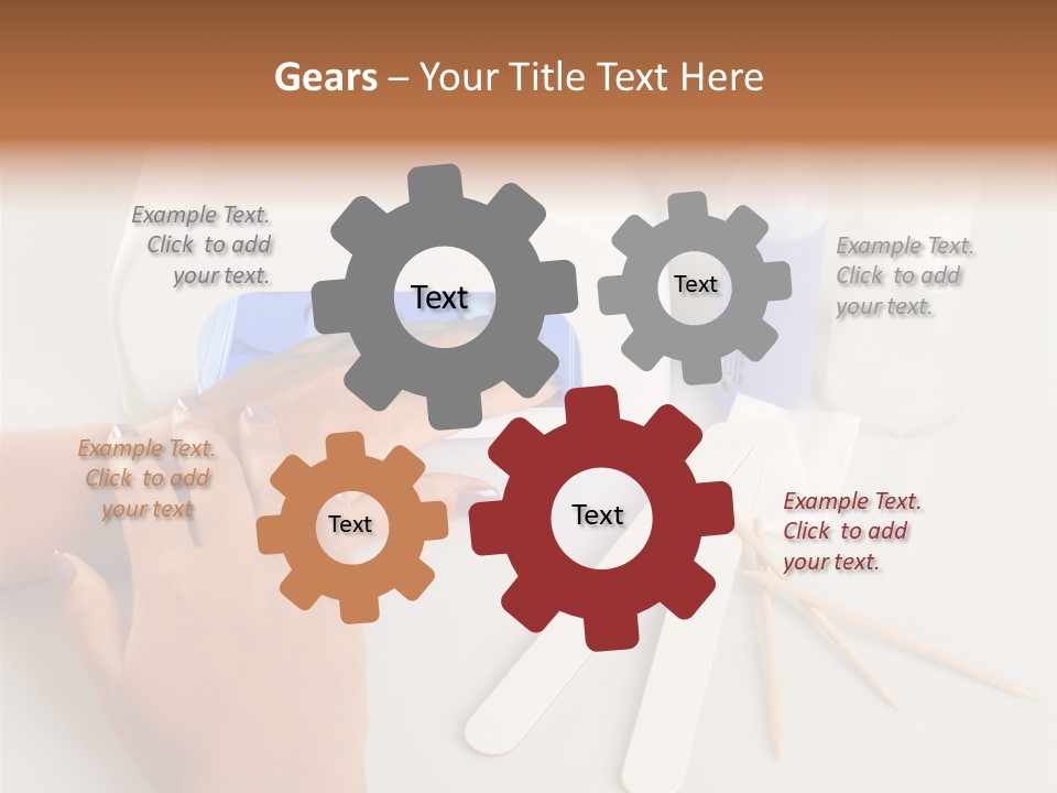 Strumento Centro Manicure PowerPoint Template