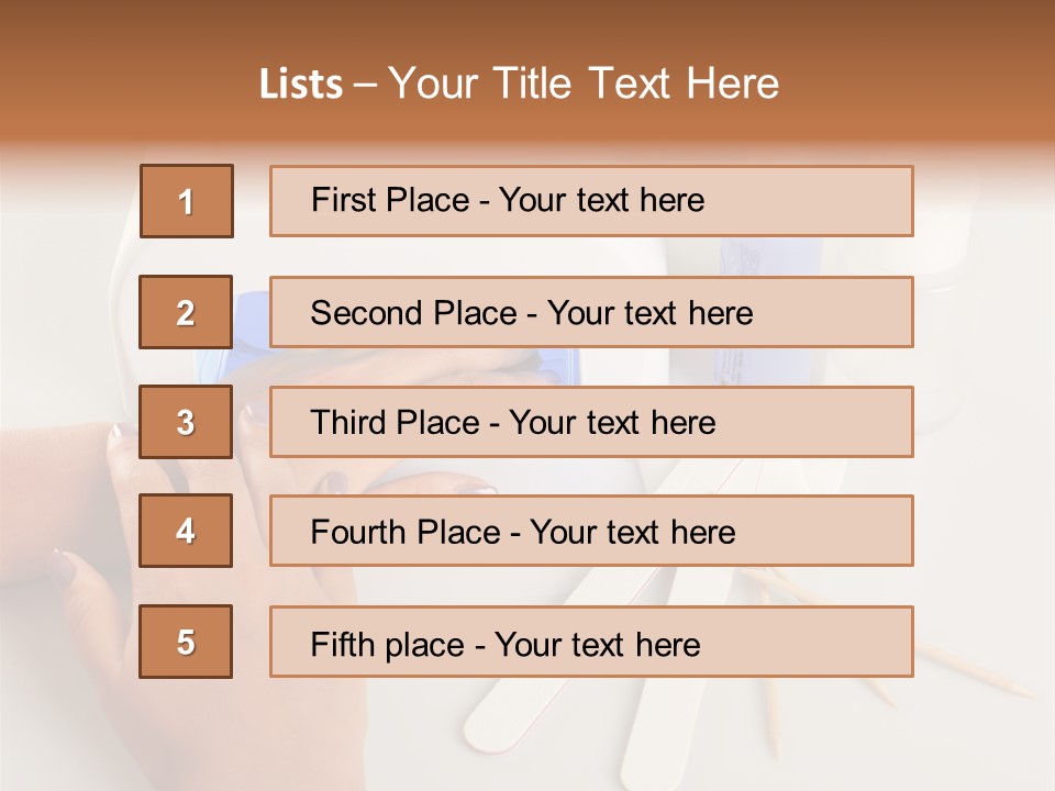 Strumento Centro Manicure PowerPoint Template