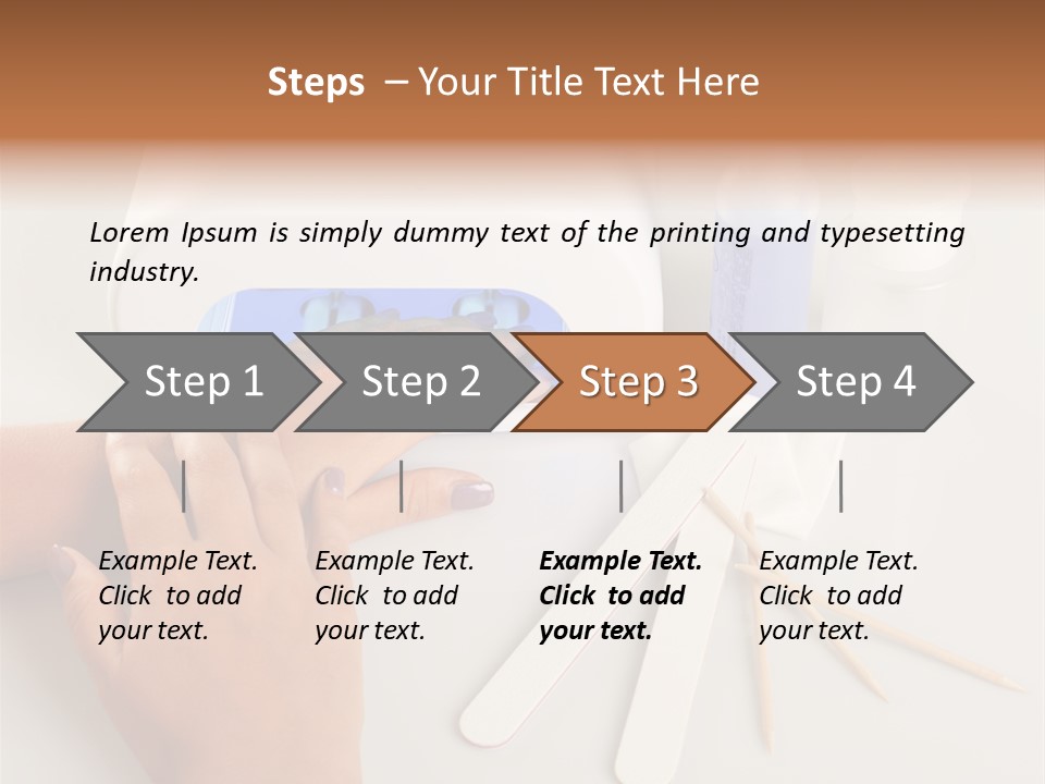 Strumento Centro Manicure PowerPoint Template