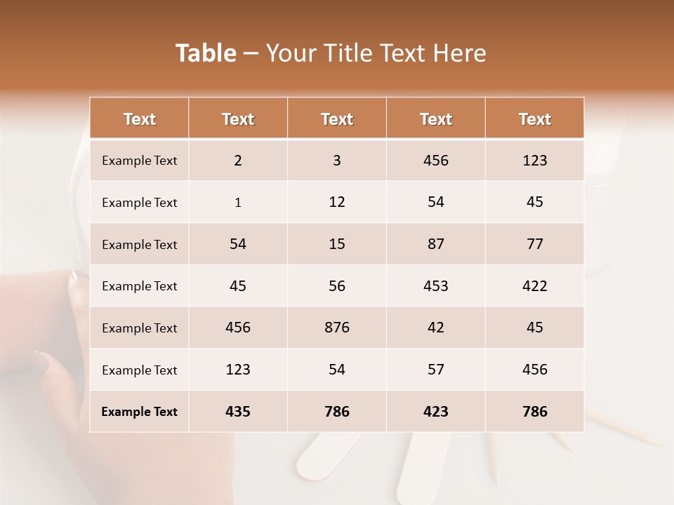Strumento Centro Manicure PowerPoint Template