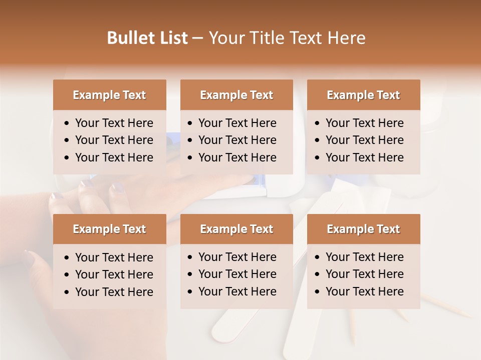 Strumento Centro Manicure PowerPoint Template