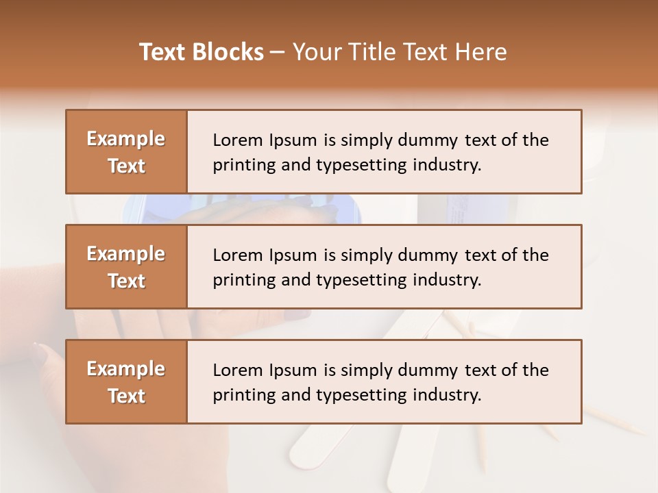 Strumento Centro Manicure PowerPoint Template