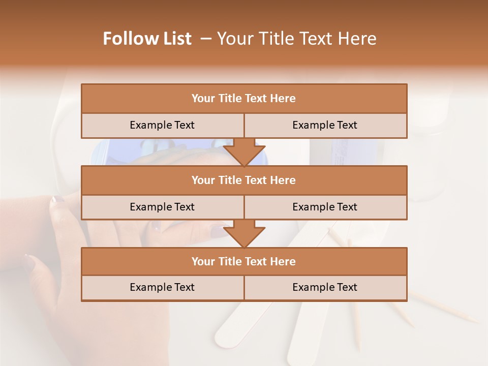 Strumento Centro Manicure PowerPoint Template