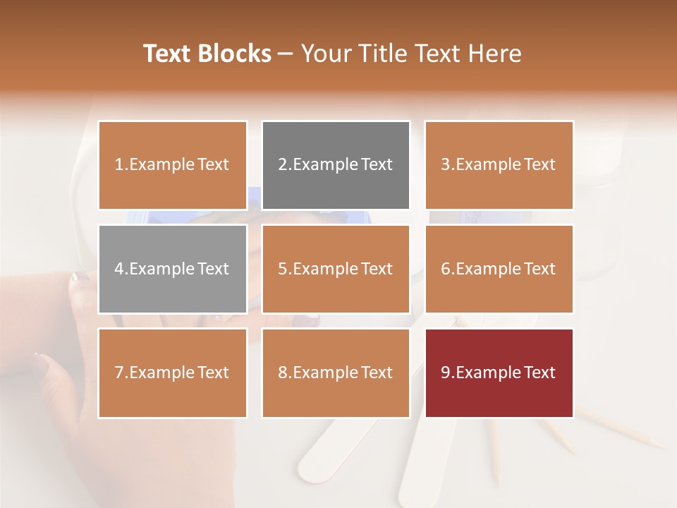 Strumento Centro Manicure PowerPoint Template