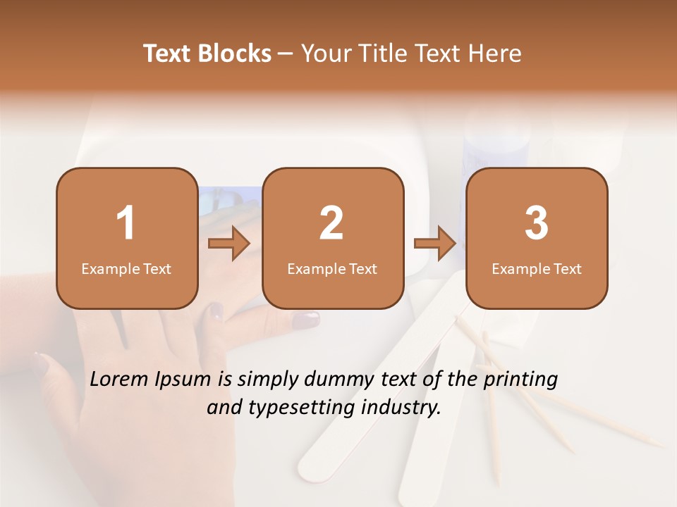 Strumento Centro Manicure PowerPoint Template