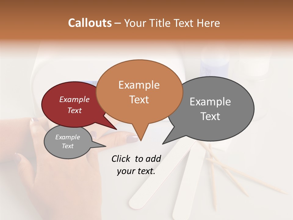 Strumento Centro Manicure PowerPoint Template