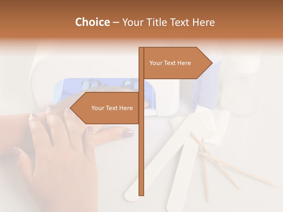 Strumento Centro Manicure PowerPoint Template