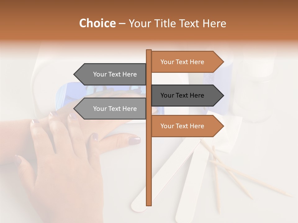 Strumento Centro Manicure PowerPoint Template