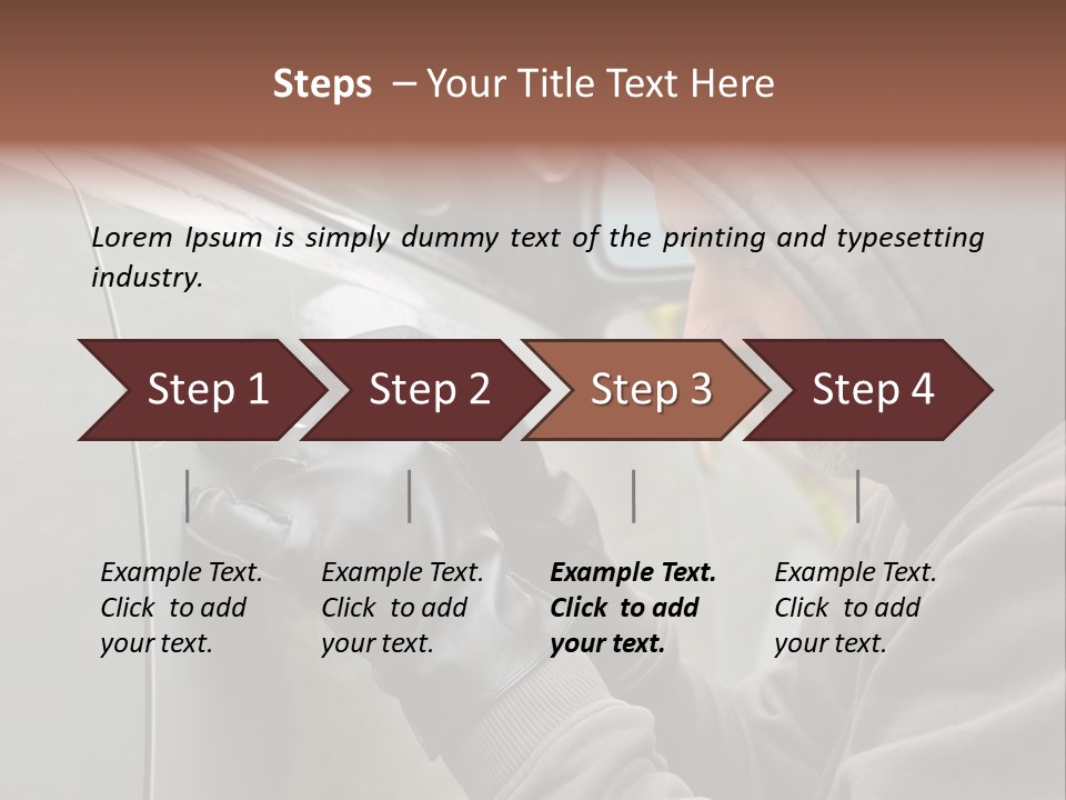 Versicherung Eindringen Hausratversicherung PowerPoint Template
