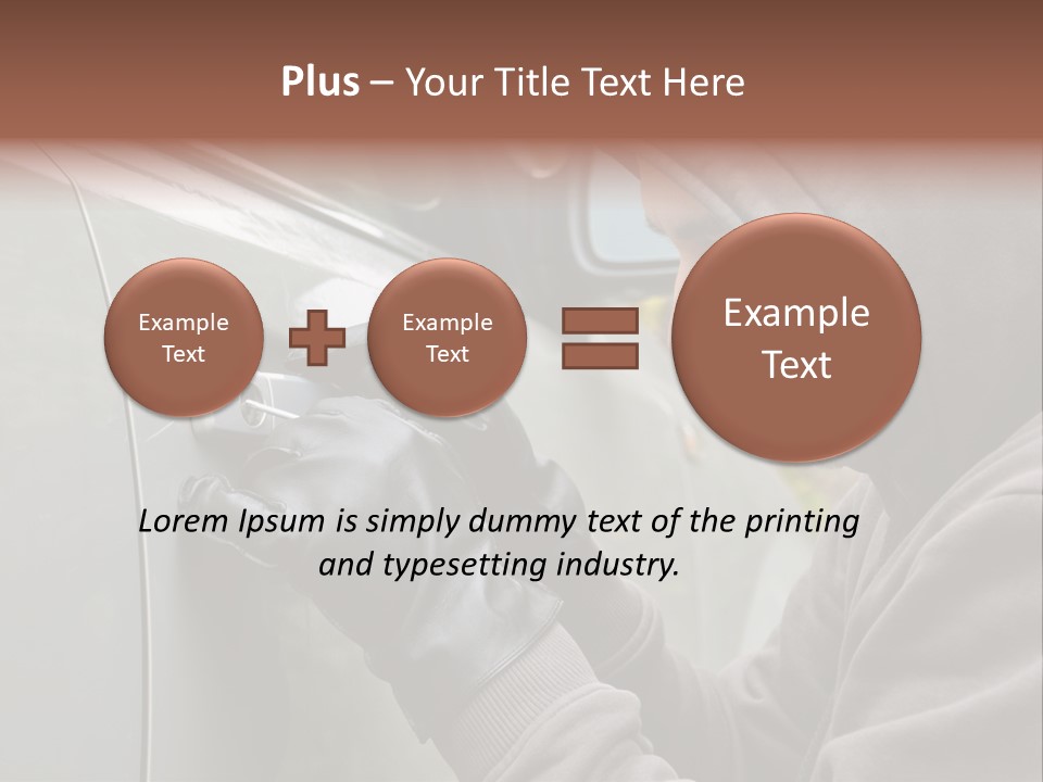 Versicherung Eindringen Hausratversicherung PowerPoint Template