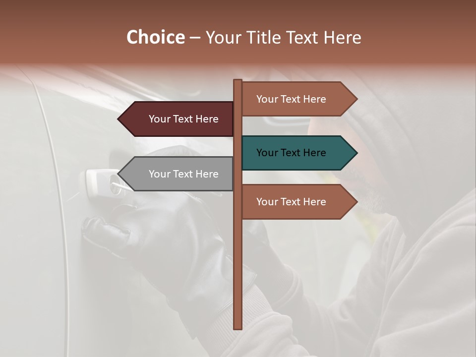 Versicherung Eindringen Hausratversicherung PowerPoint Template