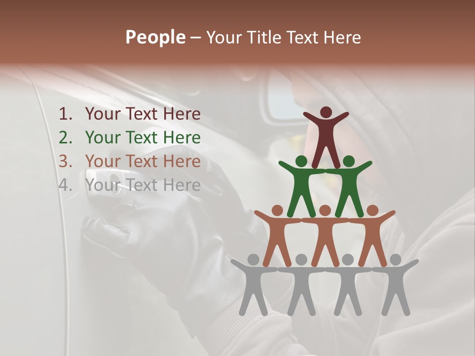 Versicherung Eindringen Hausratversicherung PowerPoint Template