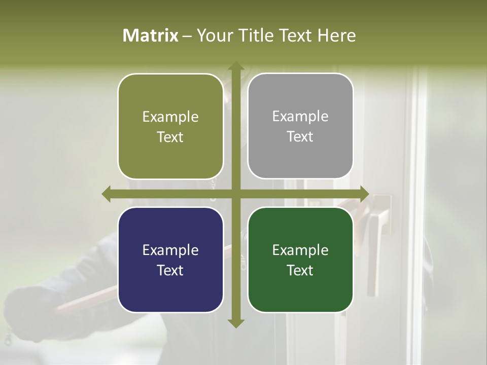 Maskiert Aufbrechen Einbruchsdiebstahl PowerPoint Template