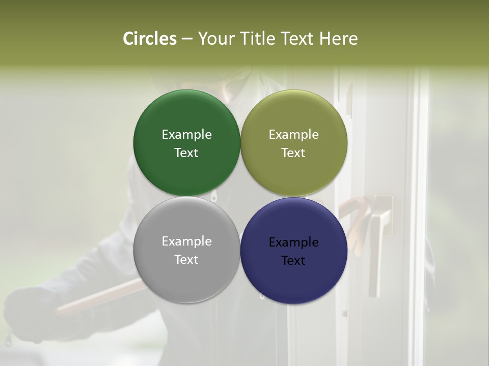 Maskiert Aufbrechen Einbruchsdiebstahl PowerPoint Template
