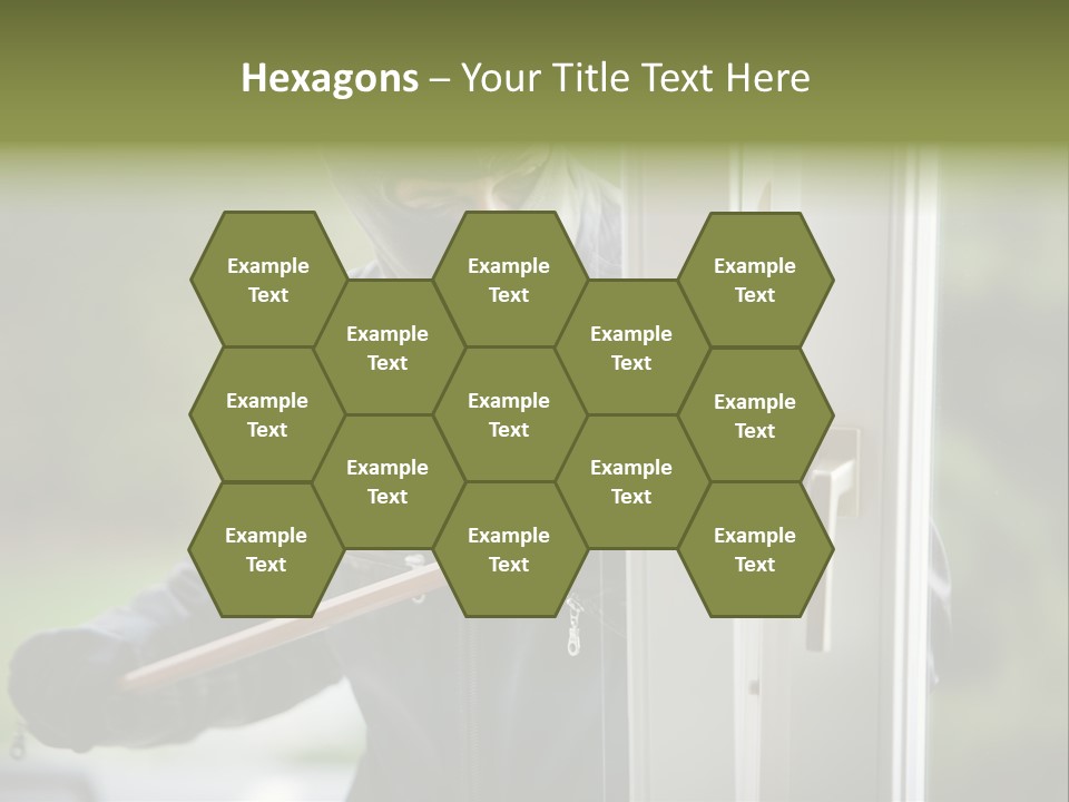 Maskiert Aufbrechen Einbruchsdiebstahl PowerPoint Template