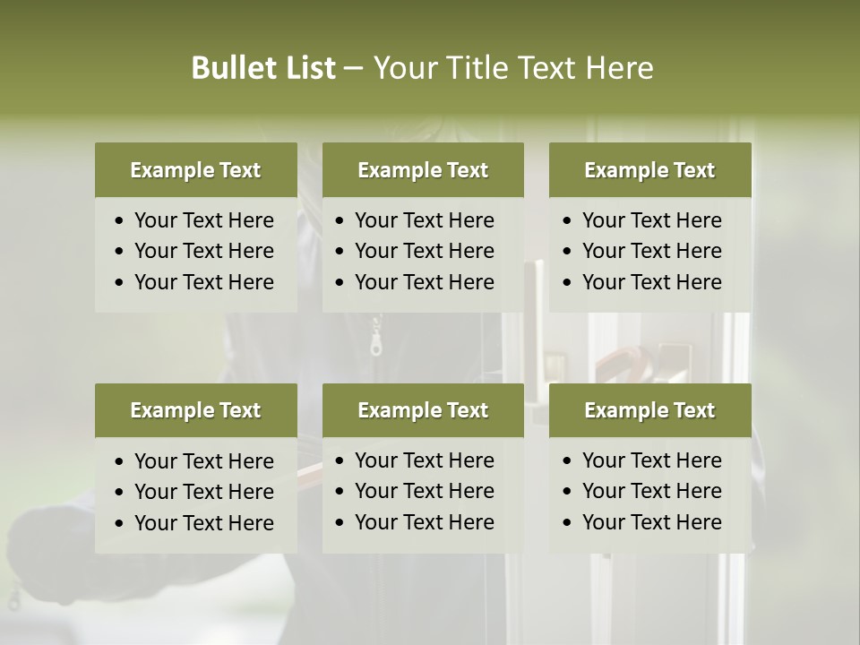 Maskiert Aufbrechen Einbruchsdiebstahl PowerPoint Template