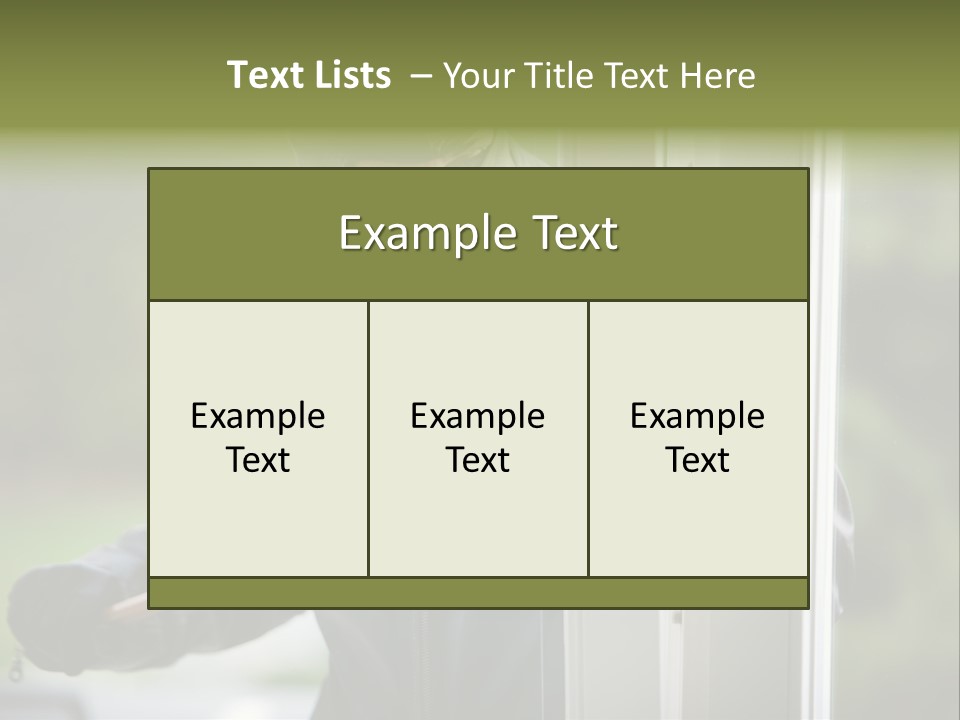Maskiert Aufbrechen Einbruchsdiebstahl PowerPoint Template