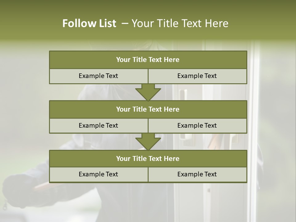 Maskiert Aufbrechen Einbruchsdiebstahl PowerPoint Template