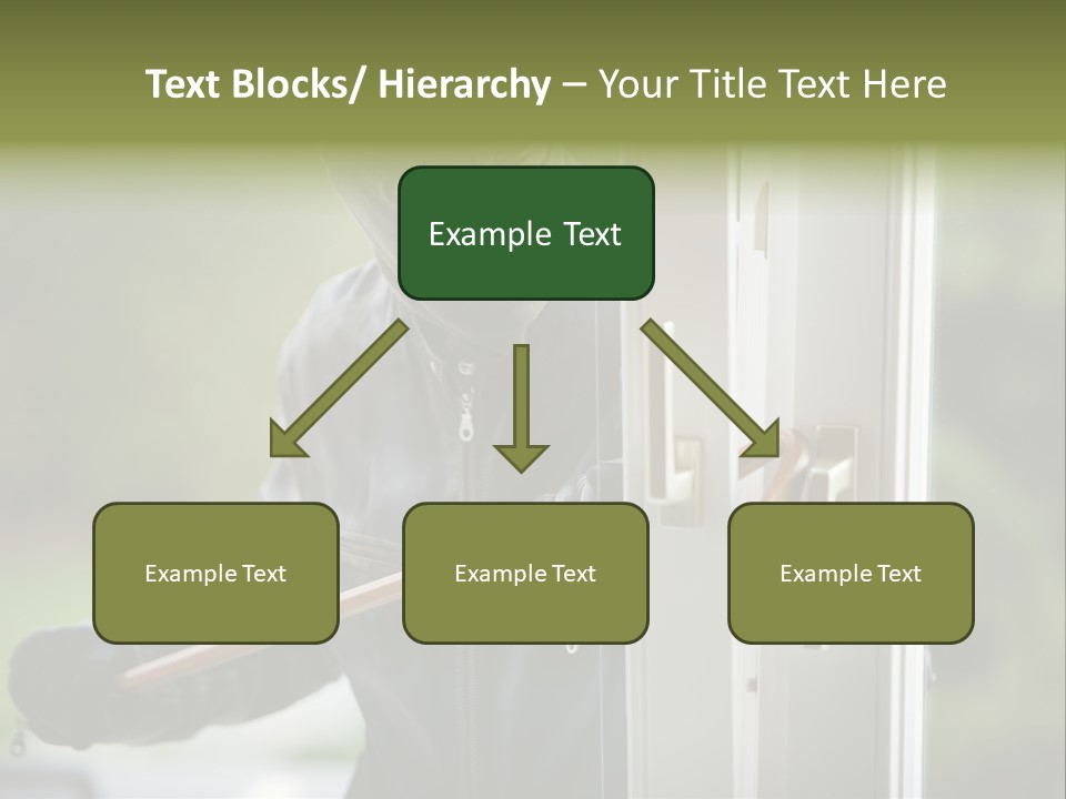 Maskiert Aufbrechen Einbruchsdiebstahl PowerPoint Template