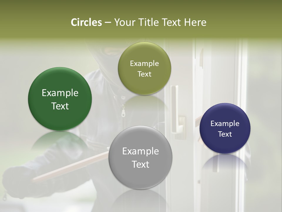 Maskiert Aufbrechen Einbruchsdiebstahl PowerPoint Template