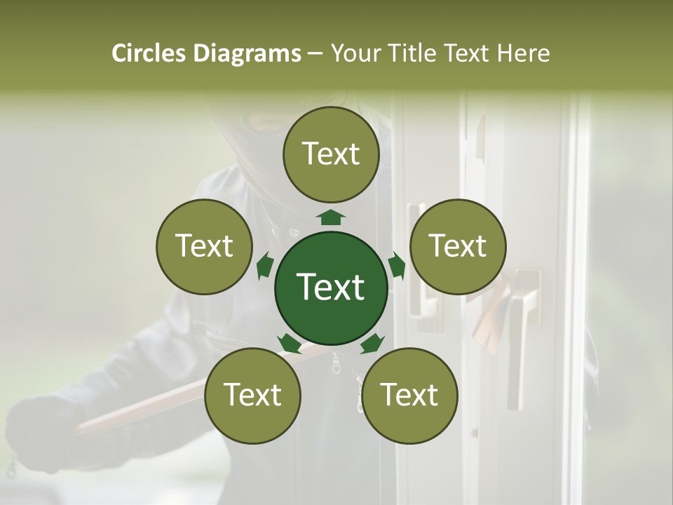 Maskiert Aufbrechen Einbruchsdiebstahl PowerPoint Template