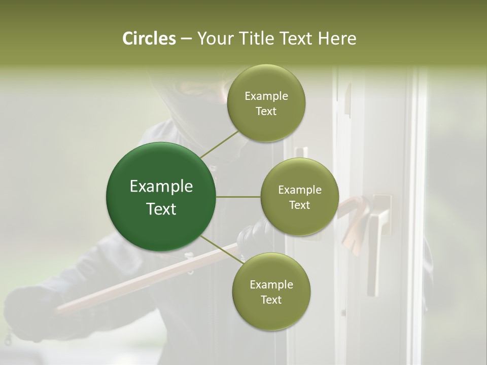 Maskiert Aufbrechen Einbruchsdiebstahl PowerPoint Template