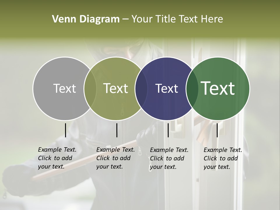 Maskiert Aufbrechen Einbruchsdiebstahl PowerPoint Template