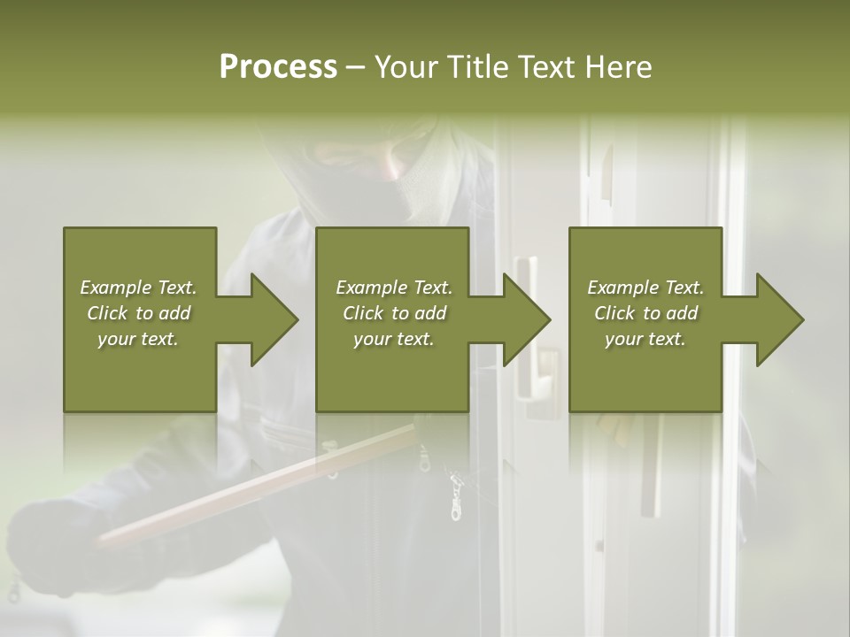 Maskiert Aufbrechen Einbruchsdiebstahl PowerPoint Template