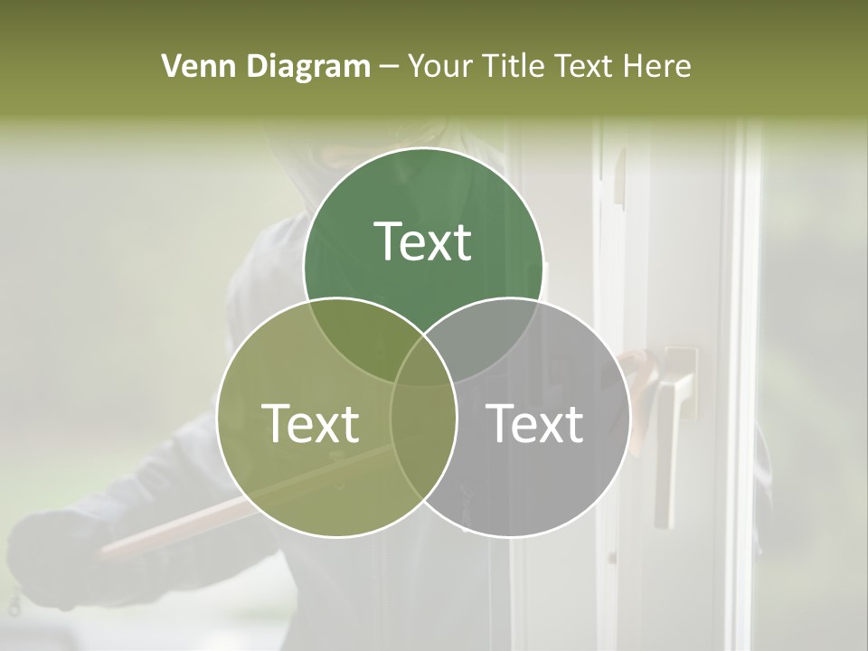 Maskiert Aufbrechen Einbruchsdiebstahl PowerPoint Template