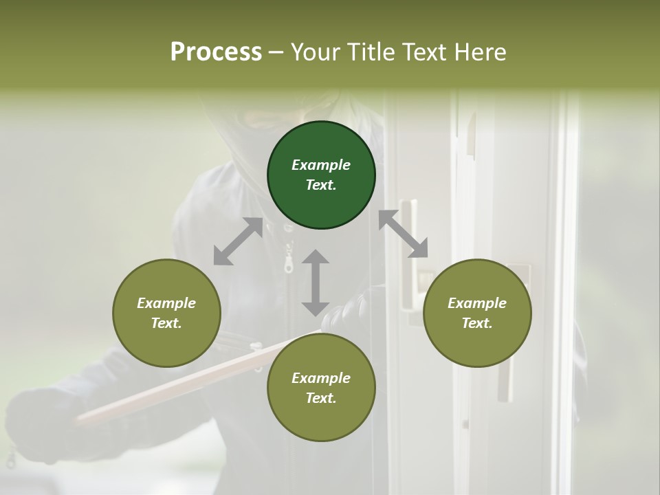 Maskiert Aufbrechen Einbruchsdiebstahl PowerPoint Template