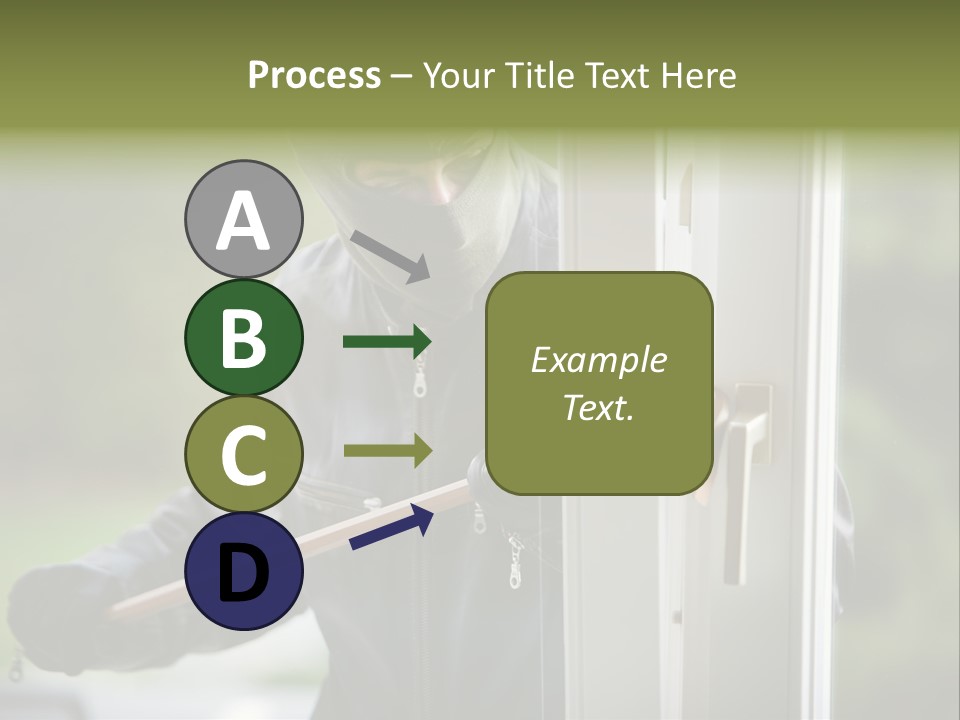 Maskiert Aufbrechen Einbruchsdiebstahl PowerPoint Template