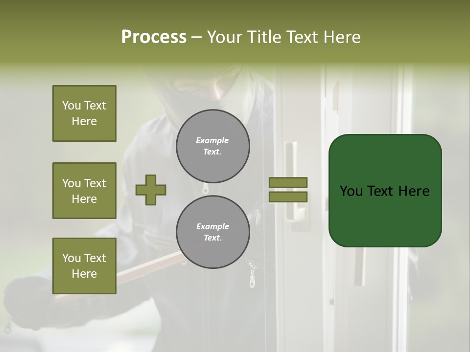 Maskiert Aufbrechen Einbruchsdiebstahl PowerPoint Template