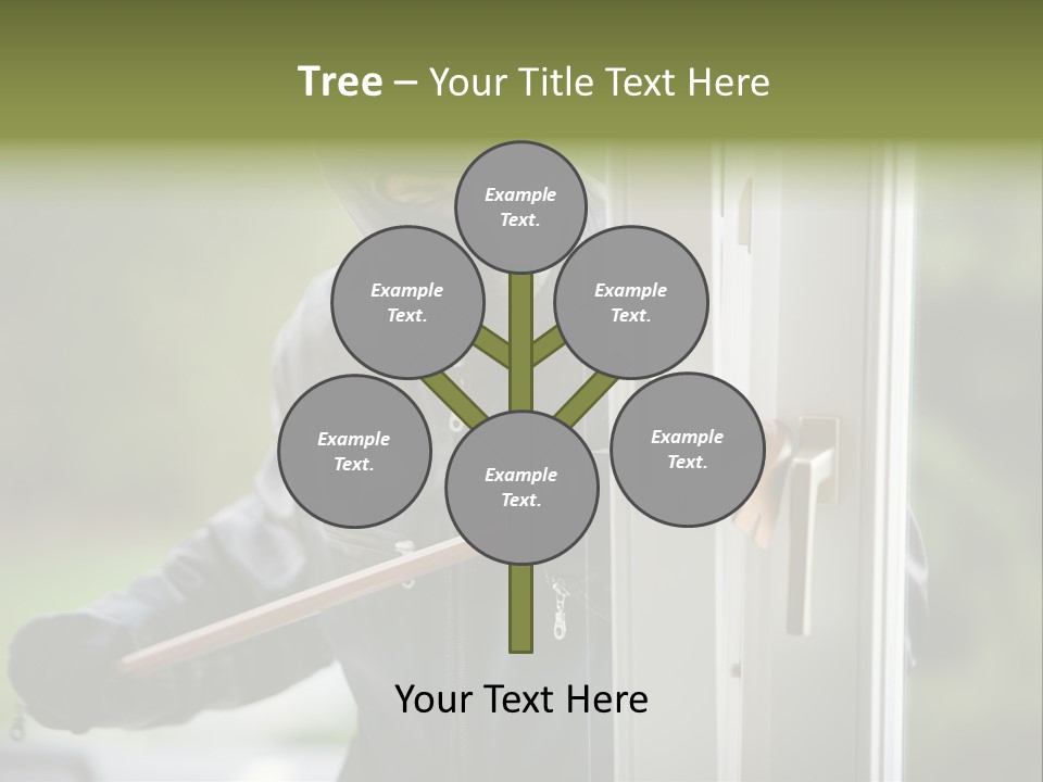 Maskiert Aufbrechen Einbruchsdiebstahl PowerPoint Template
