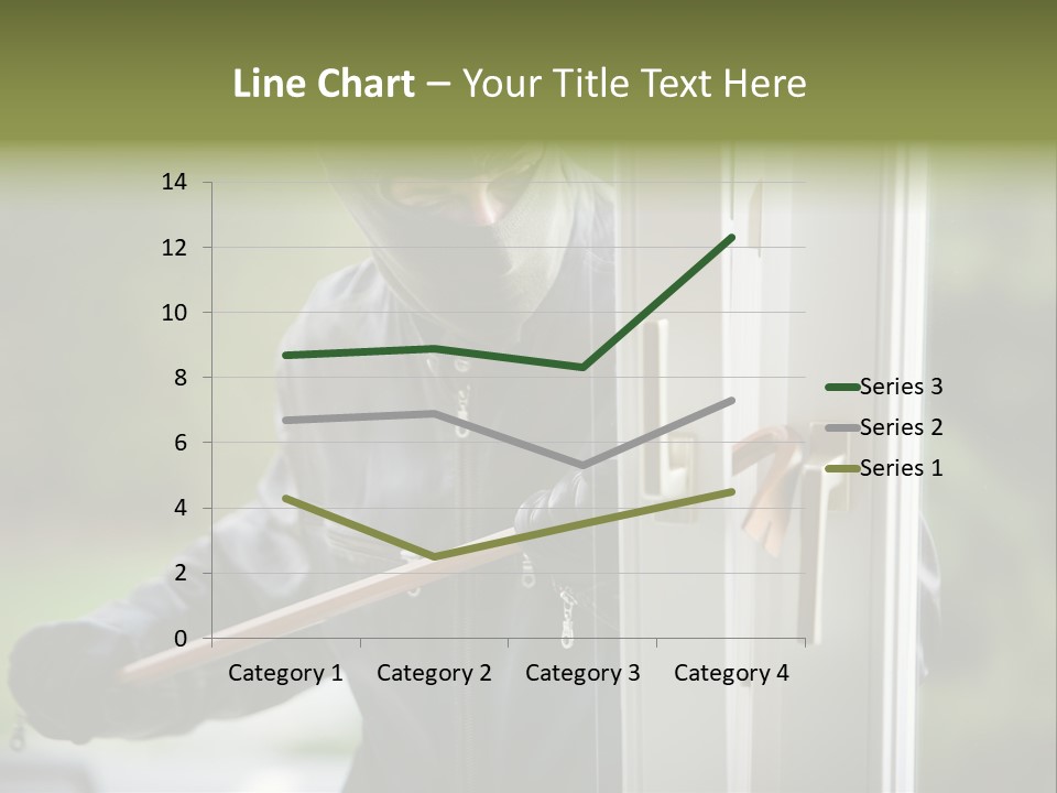 Maskiert Aufbrechen Einbruchsdiebstahl PowerPoint Template