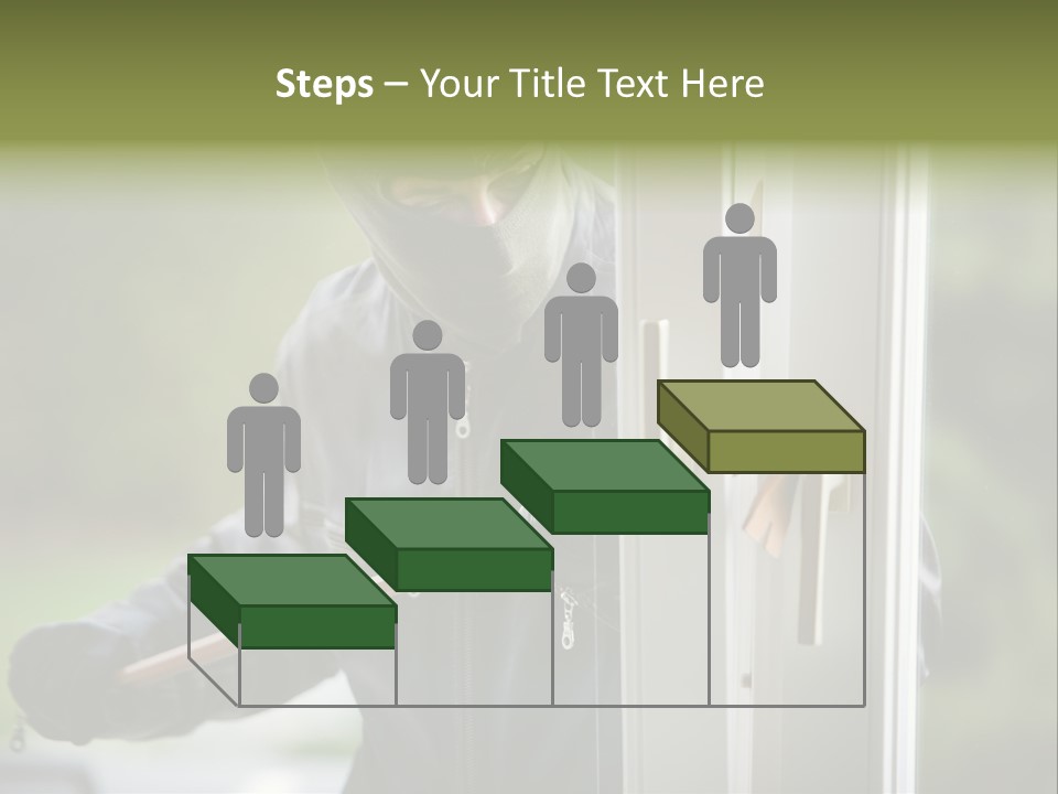 Maskiert Aufbrechen Einbruchsdiebstahl PowerPoint Template