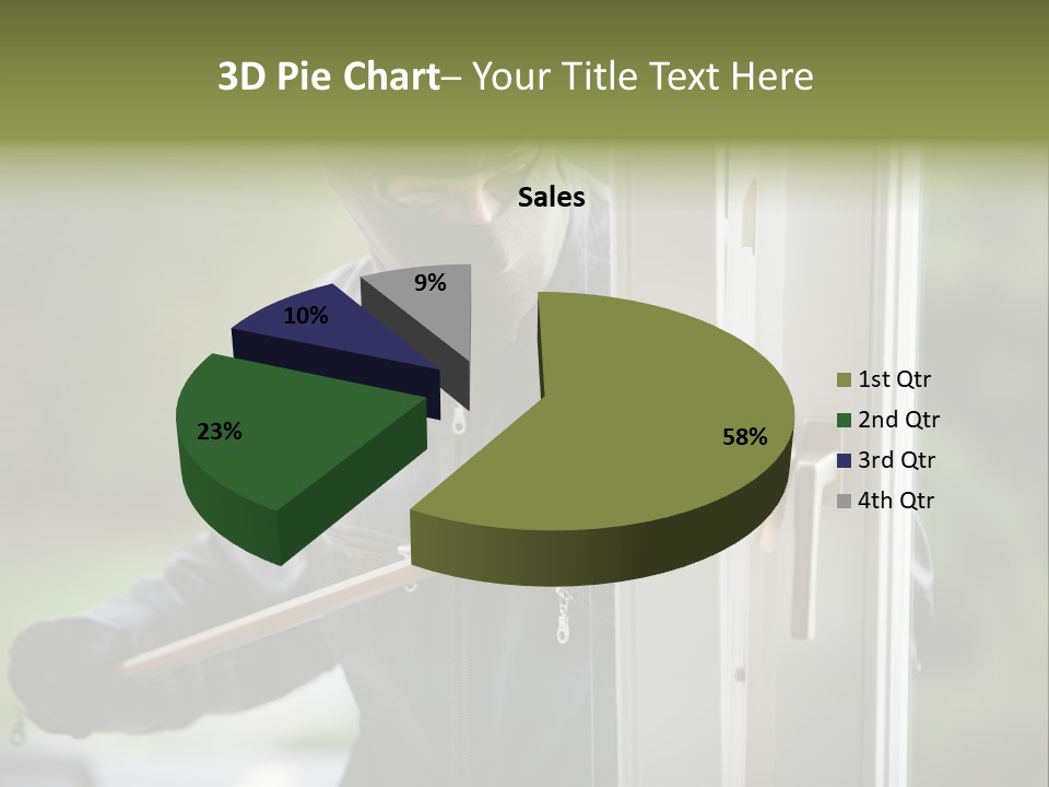 Maskiert Aufbrechen Einbruchsdiebstahl PowerPoint Template